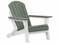 Adirondack Gartenstuhl 83 x 79 x 94 cm aus Holz Grün Weiß mit breiten Armlehnen