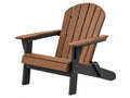 Adirondackstuhl 83 x 90 x 98 cm Kunststoff Braun Schwarz klappbar für Garten