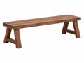 Sitzbank 160 x 35 x 45 cm Holz braun für Esszimmer im Landhausstil